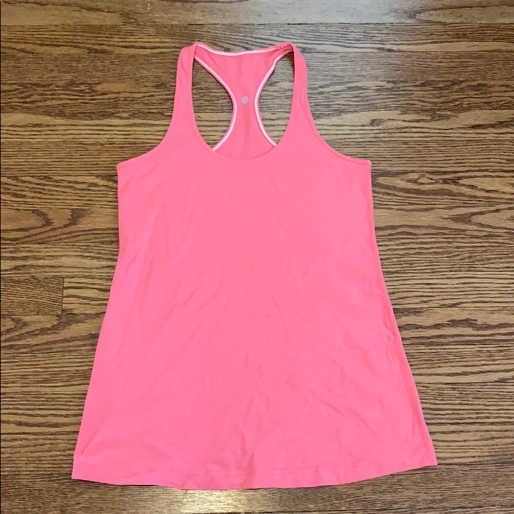 Coral lululemon traditional racerback tank